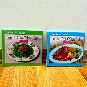2 Authentic “Learn to Cook Chinese Dishes”: Vegetable and Seafood Cookbooks